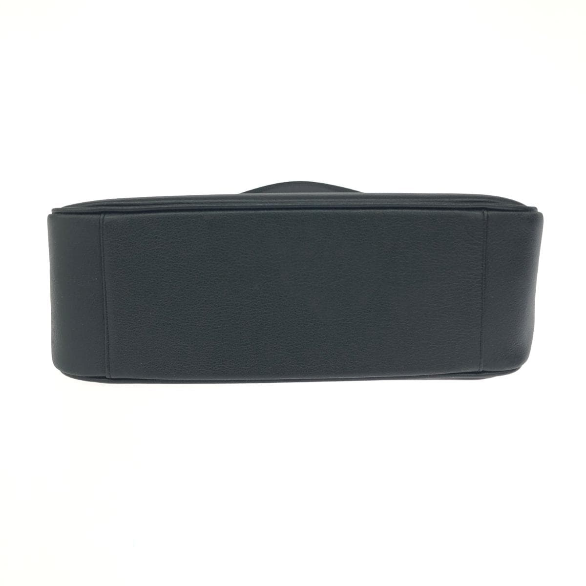 MILA SCHON Handbag Embossed M Logo Leather Black Women's 5