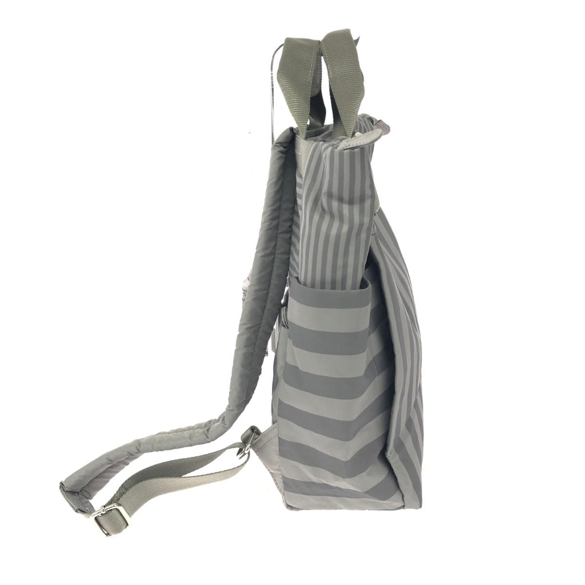 ear PAPILLONNER Backpack, resin parts, nylon, gray, ladies 2