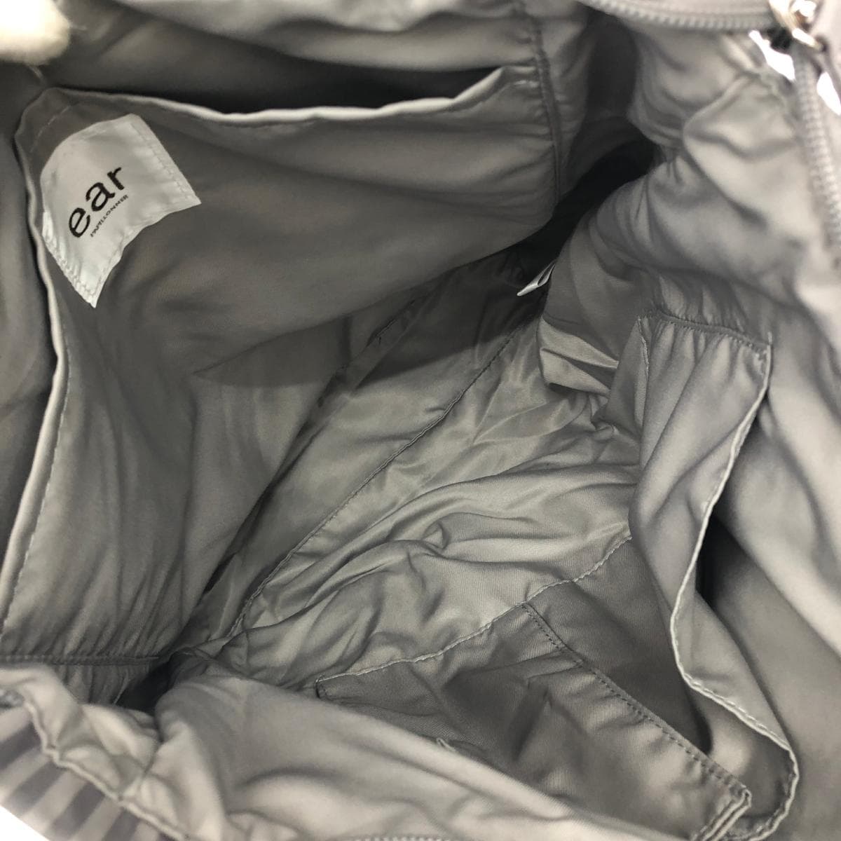 ear PAPILLONNER Backpack, resin parts, nylon, gray, ladies 6