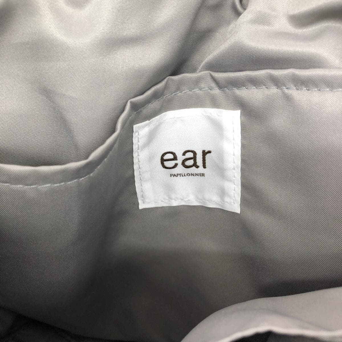 ear PAPILLONNER Backpack, resin parts, nylon, gray, ladies 7