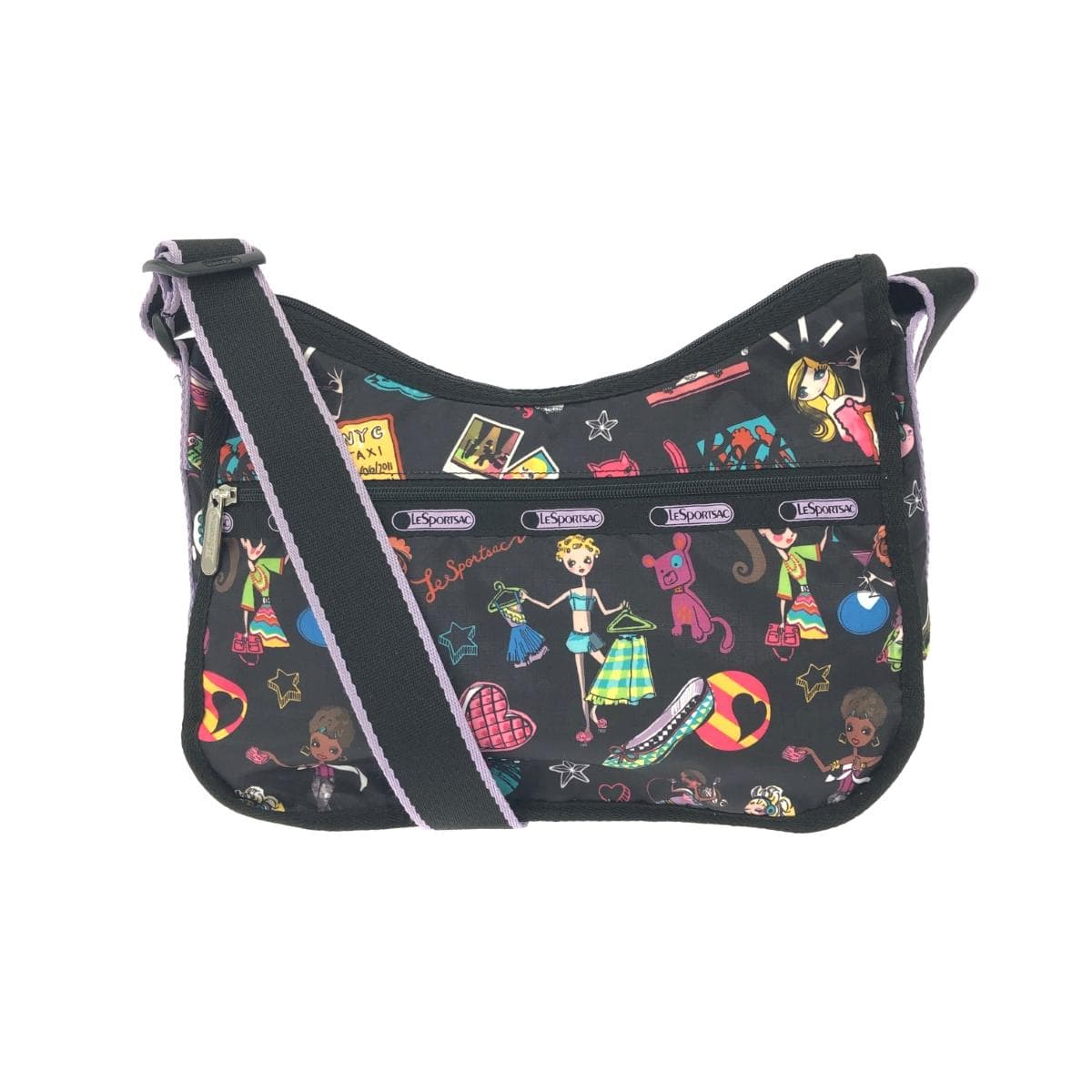 LeSportsac Shoulder Bag Nylon Black Ladies