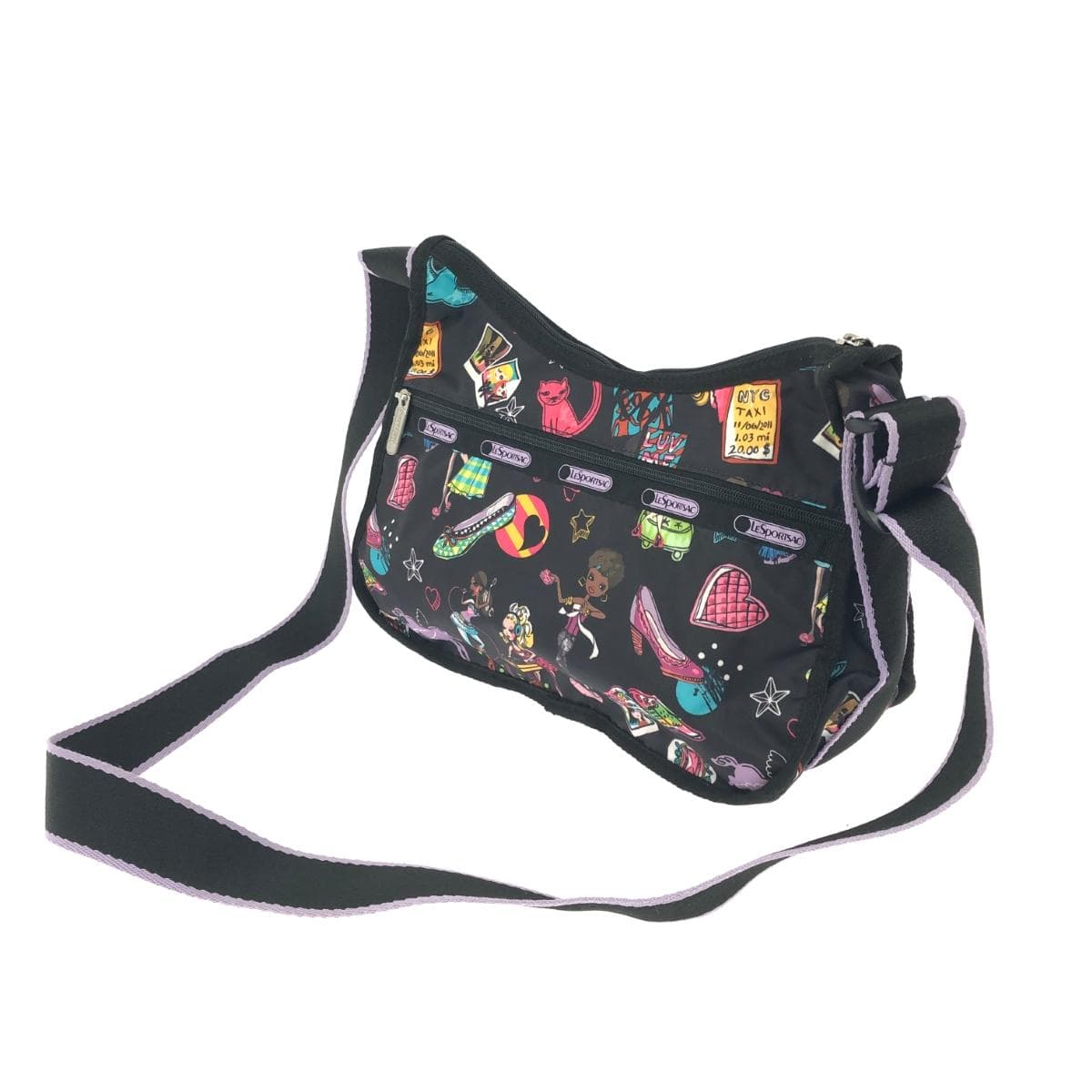 LeSportsac Shoulder Bag Nylon Black Ladies 3