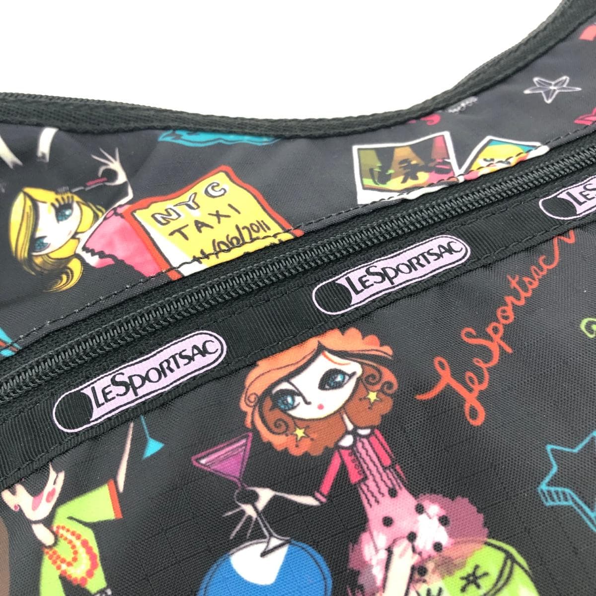 LeSportsac Shoulder Bag Nylon Black Ladies 5