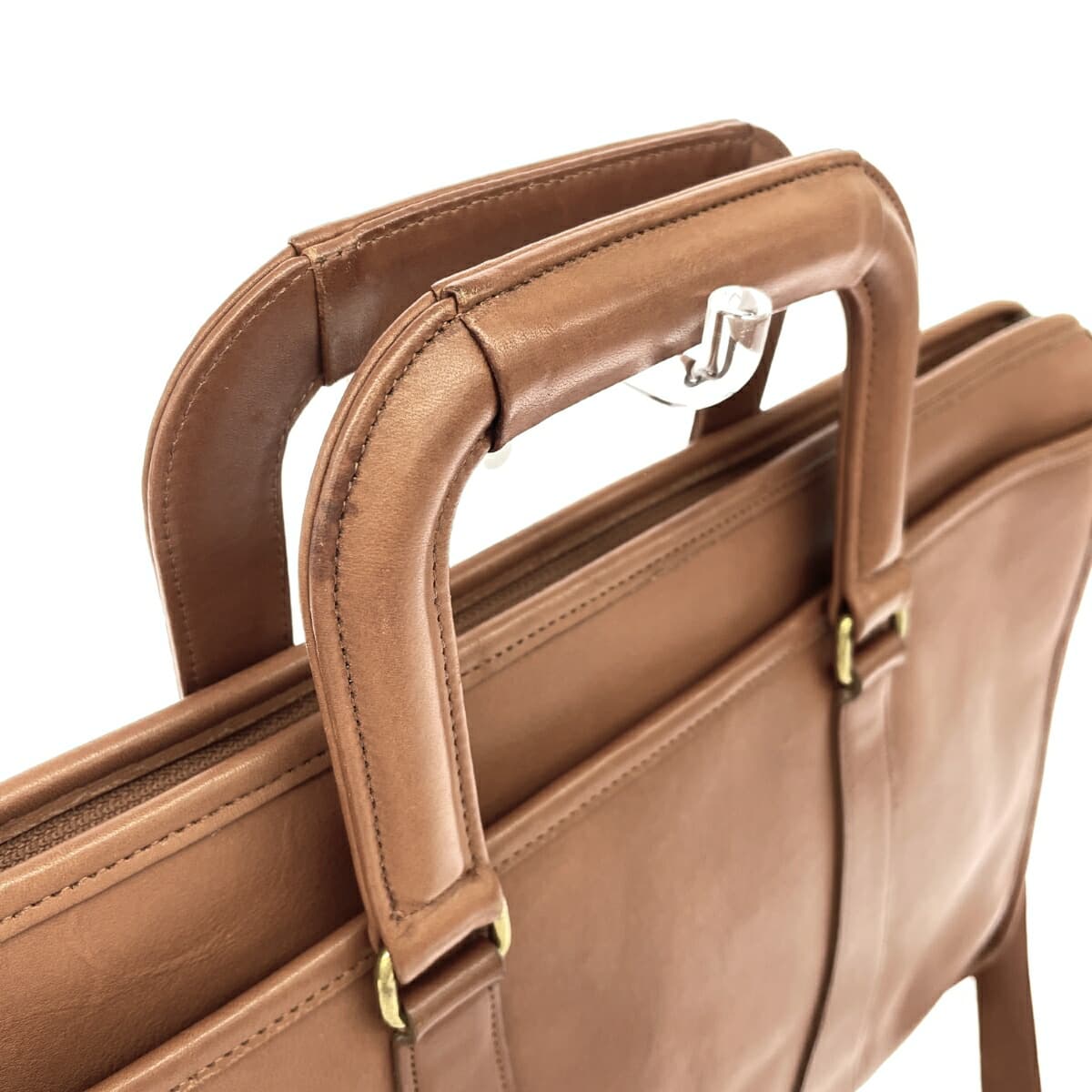 COACH Old Coach 2WAY Bag Leather Business Bag 5282 Brown Men's 4
