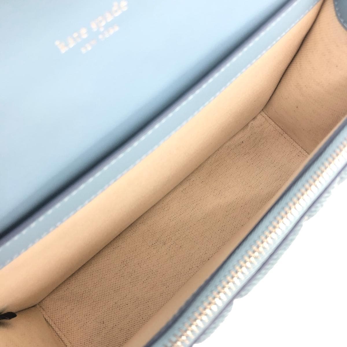 Kate Spade Deco Quilted Denim Suede Chain Shoulder Bag, Unused, Blue, Women's 7
