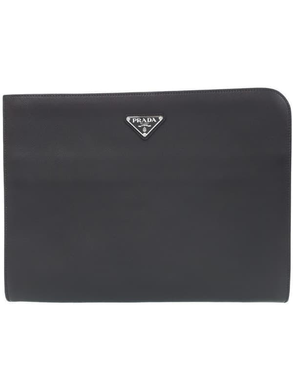 【PRADA】PRADA『Saffiano Leather Pouch』2VN003 Men's Clutch Bag 1 Week Warranty
