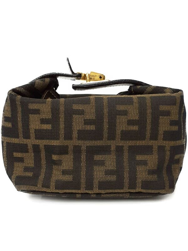 FENDI FENDIZucca Pattern Vanity Bag Ladies Cosmetic Pouch 1 Week Warranty