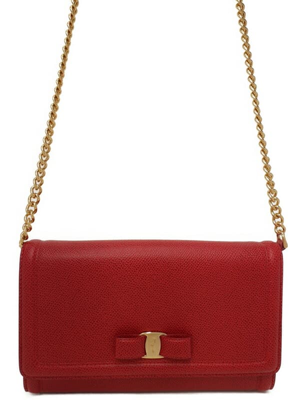 【Salvatore Ferragamo】Ferragamo『Vara Ribbon 2-Way Shoulder Bag』22 C940 Ladies 2-Way Bag 1 Week Warranty