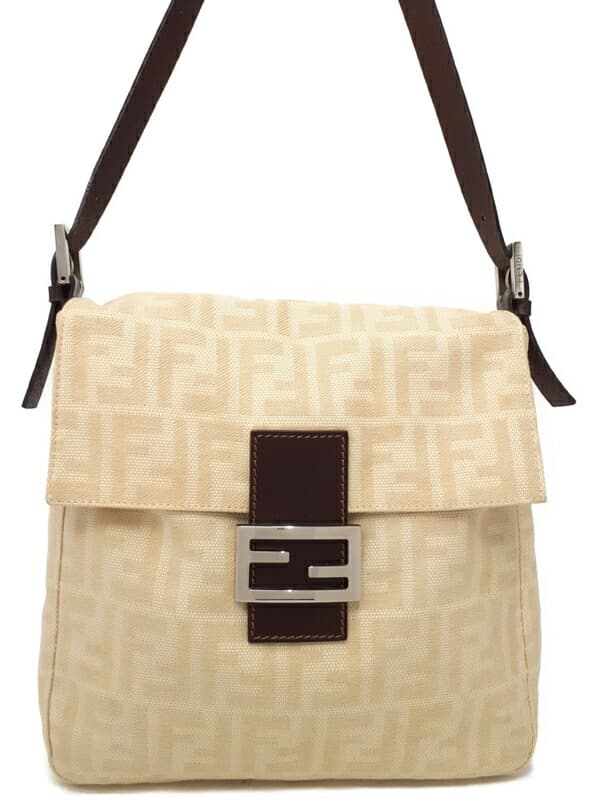【FENDI】FENDI『Zucca Pattern Shoulder Bag』26730 Ladies 1 Week Warranty