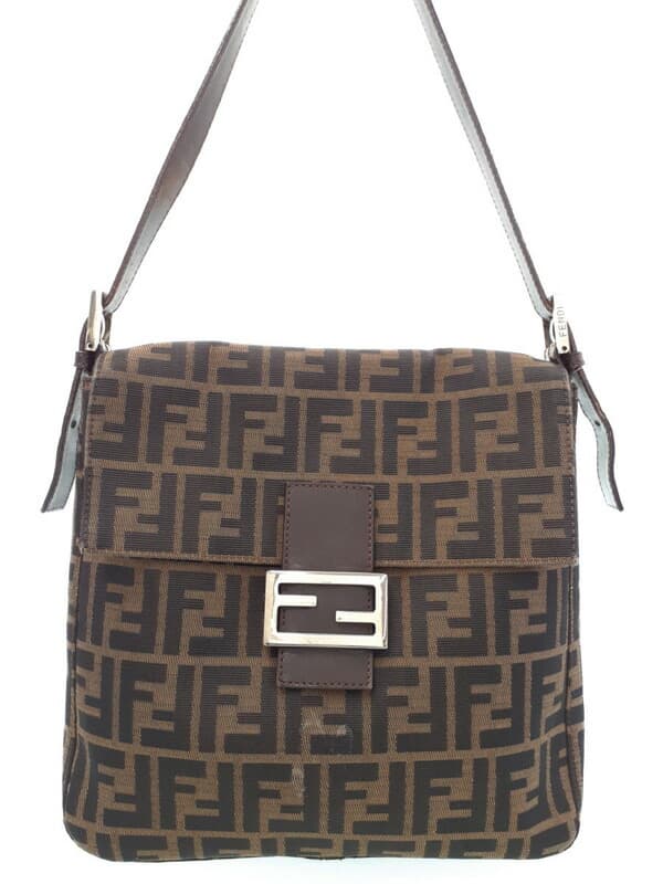 【FENDI】FENDI『Zucca Pattern Shoulder Bag』26730 Ladies 1 Week Warranty