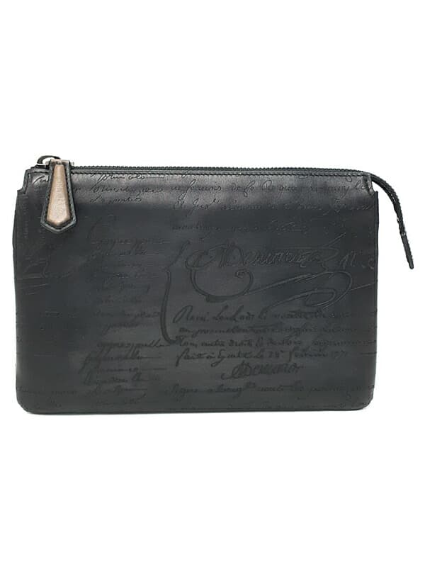 Berluti Berluti Terzio Leather All In One Men's Clutch Bag 1 Week Warranty