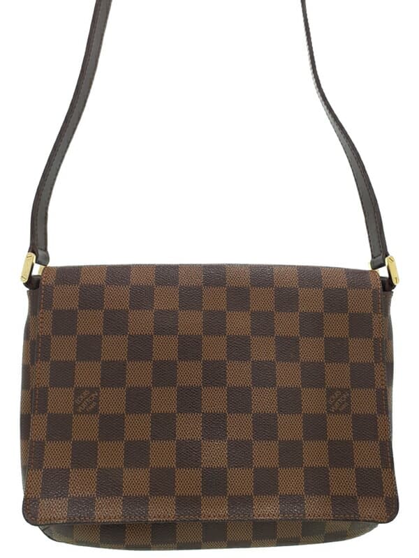 【LOUIS VUITTON】LOUIS VUITTON『Damier Musette Tango Long』N51301 Ladies Shoulder Bag 1 Week Warranty