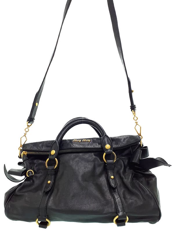 MIU MIU Miu Miu Side Ribbon 2-Way Handbag Ladies 2-Way Bag 1 Week Warranty