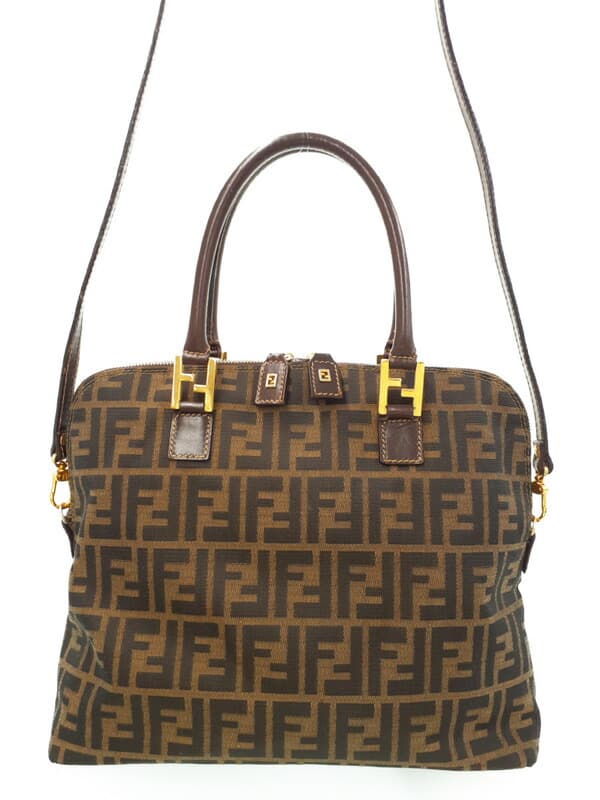 【FENDI】FENDI『Zucca Pattern 2-Way Handbag』Ladies 2-Way Bag 1 Week Warranty