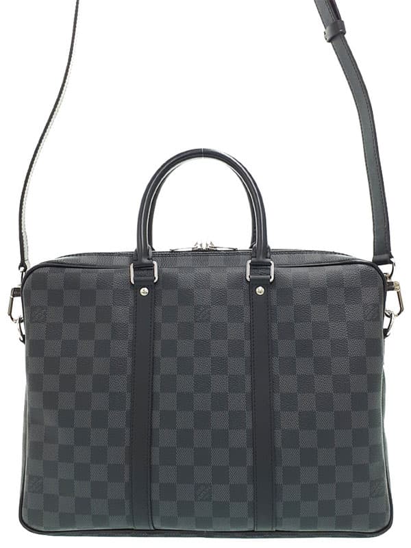 LOUIS VUITTON LOUIS VUITTONDamier Graphite PDV Porte-Documents Voyage PM N41478 Men's Business Bag 1 Week Warranty