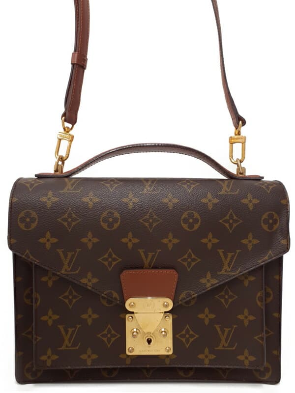 LOUIS VUITTON LOUIS VUITTONMonogram Monceau M51185 Men's Ladies 2-Way Bag 1 Week Warranty
