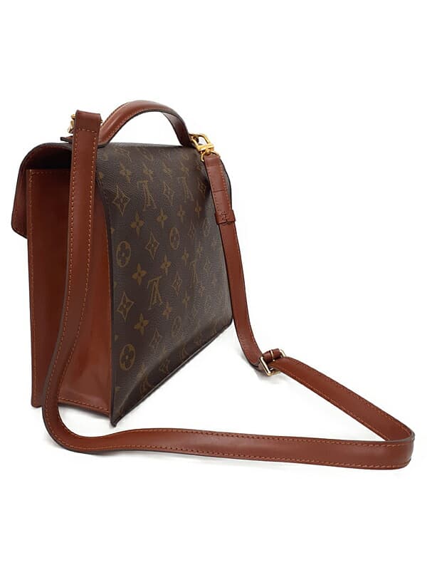 LOUIS VUITTON LOUIS VUITTONMonogram Monceau M51185 Men's Ladies 2-Way Bag 1 Week Warranty 2