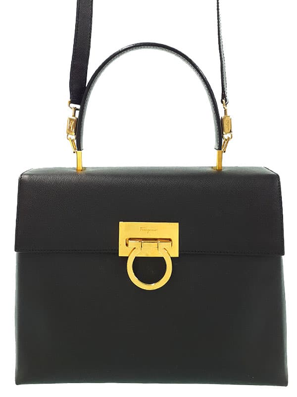 【Salvatore Ferragamo】Ferragamo『Gancini 2-Way Handbag』21 0290 Ladies 2-Way Bag 1 Week Warranty