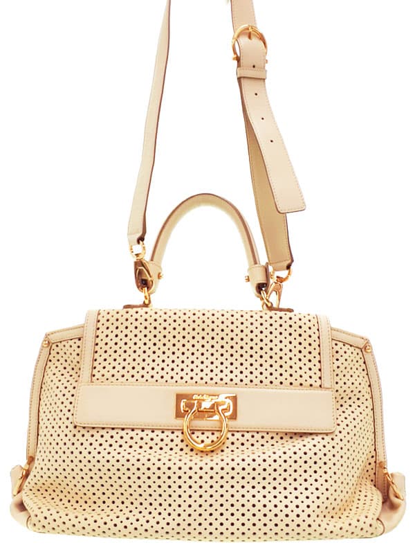 Salvatore Ferragamo FerragamoSofia Gancini 2-Way Handbag 21 C208 Ladies 2-Way Bag 1 Week Warranty