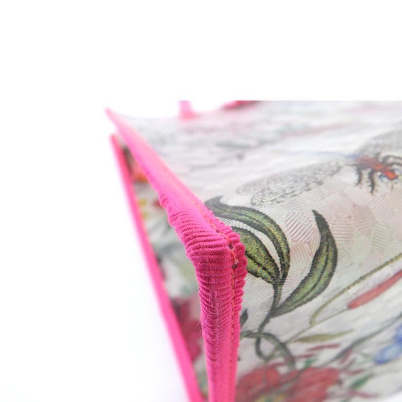 GUCCI Textured Vinyl Tote Bag Flora Print 548713 590*** Gucci Rank A 88 [Used] 9