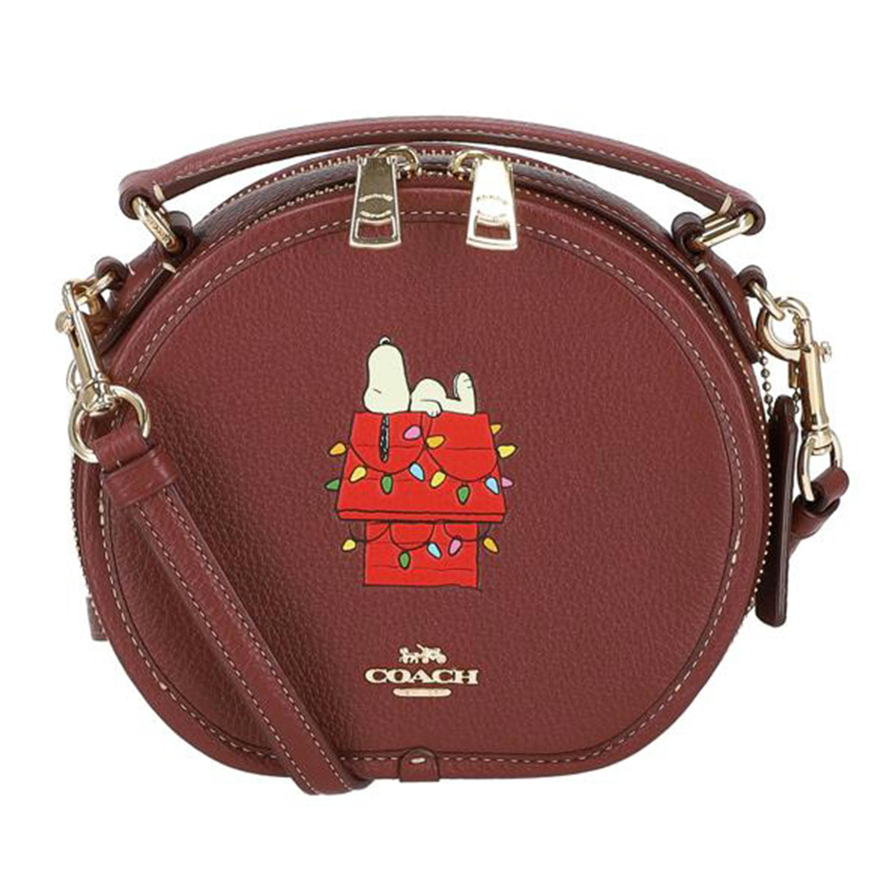 COACH Coach Canteen Crossbody Snoopy Lights Motif CE844 M22** SA Rank 21 [Used] 2