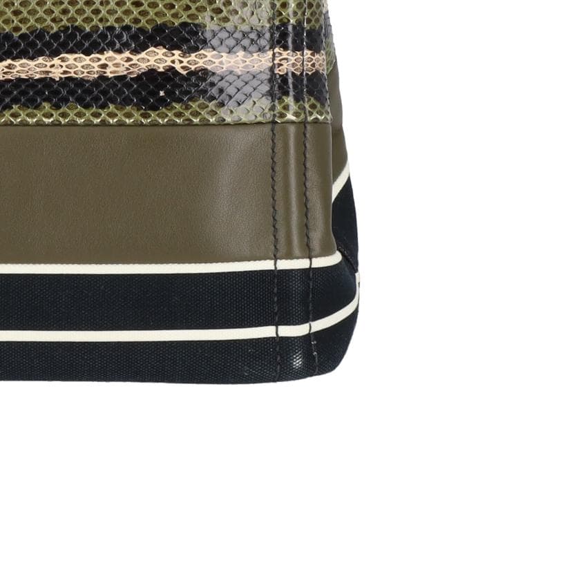 PRADA Canapa 2WAY Shoulder Bag Canvas × Leather 1BG439 117 AB Rank 18 [Used] 8