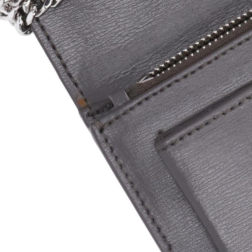 SAINT LAURENT Sunset Chain Wallet Gray 452157 091* A Rank 18Used 452157 9