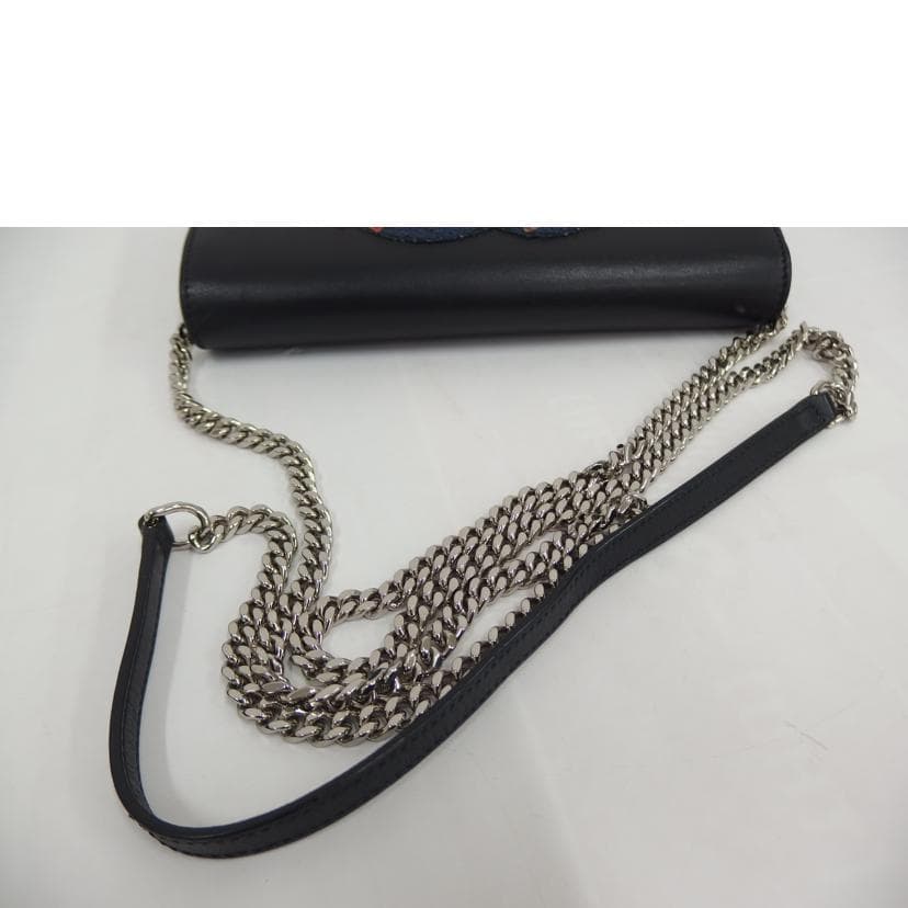 YSL Saint Laurent Fringe Chain Wallet AB Rank 82 [Used] 4