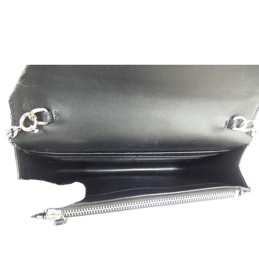 YSL Saint Laurent Fringe Chain Wallet AB Rank 82 [Used] 5