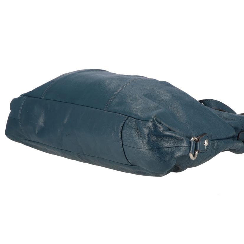 COACH Leather 2WAY Shoulder Bag Moss Green F19243 F12** AB Rank 18Used F19243 4