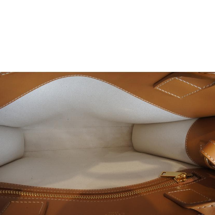 CELINE Vertical Cabas Canvas Logo White AB Rank 92 [Used] 6