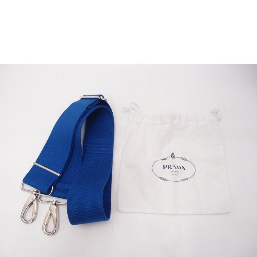 PRADA PRADA Kanapa Plex Fabric 2-Way Tote Blue 1BG166 180** A Grade 69 9