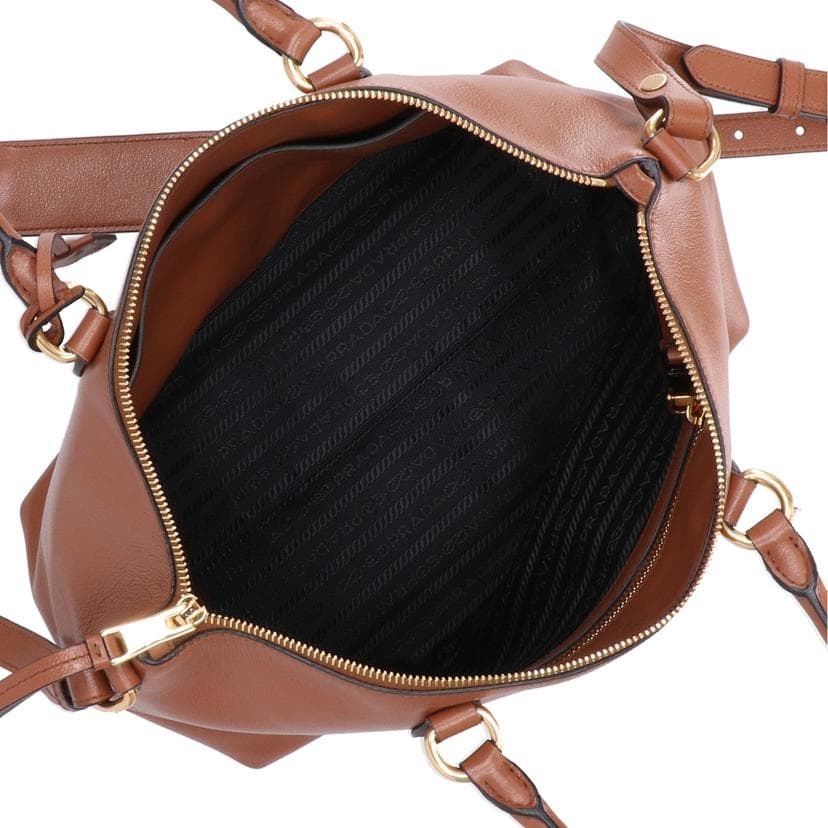 PRADA Embossed Logo Leather 2WAY Shoulder Bag 1BA211 Rank A 05 [Used] 1BA211 6