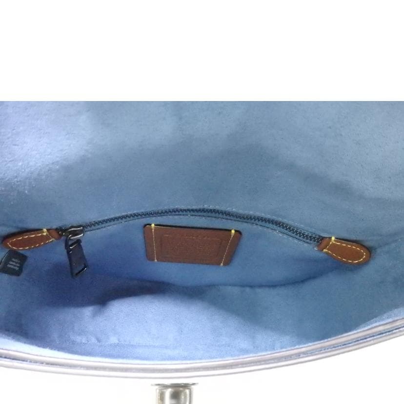 COACH Willow Saddle Bag Light Blue CA094 C22** A Rank 84 [Used] CA094 7