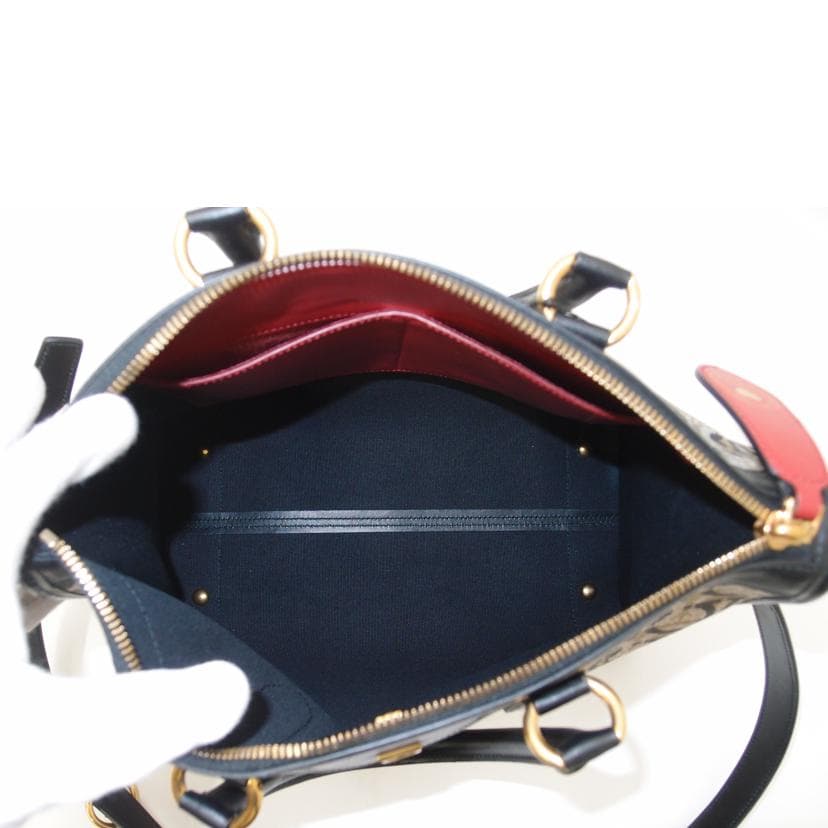 Ferragamo Gancini 2-way Handbag Black 21 1074 Rank A 69 [Used] 21 1074 6