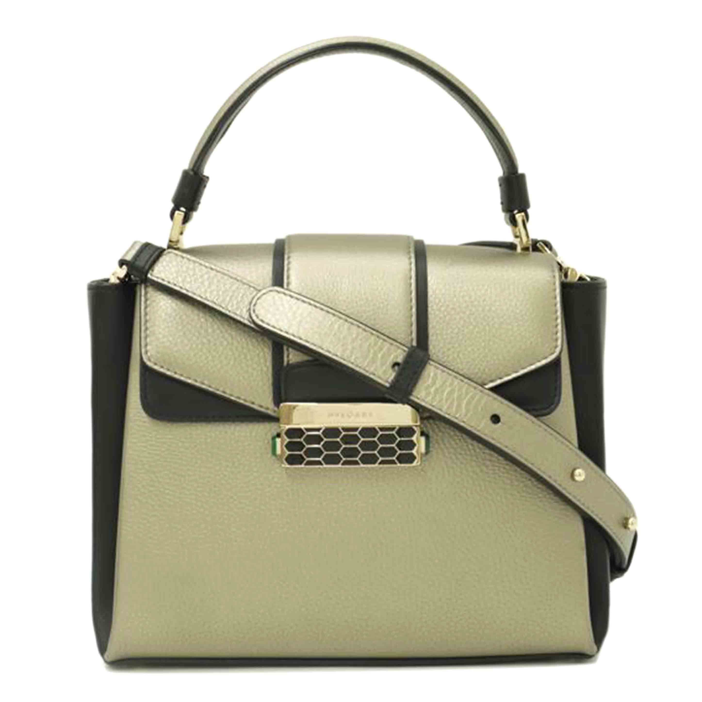 BVLGARI Bulgari Serpenti Viper 3-way Handbag Gray Rank A 69 [Used] 2