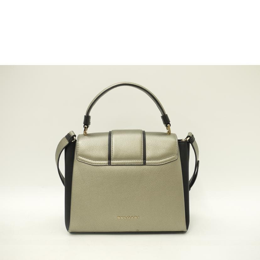 BVLGARI Bulgari Serpenti Viper 3-way Handbag Gray Rank A 69 [Used] 3