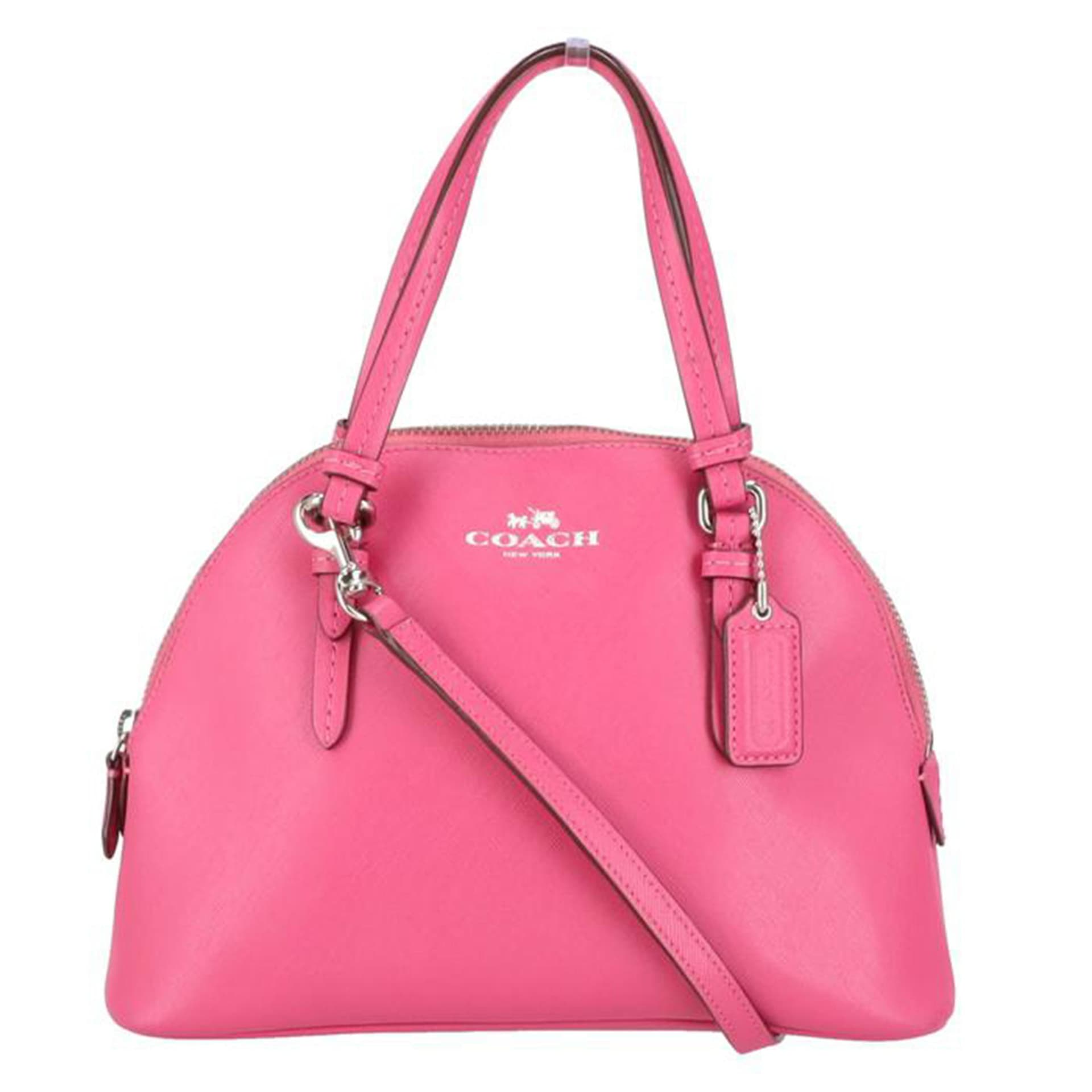 COACH 2WAY Shoulder Bag Pink AB Rank 18 [Used] 2