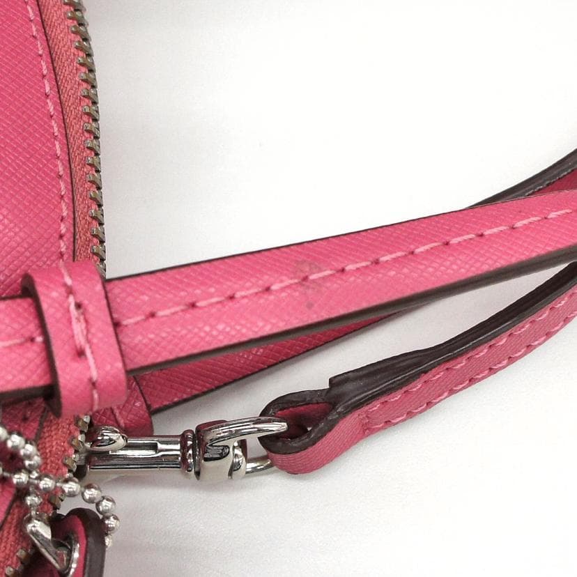 COACH 2WAY Shoulder Bag Pink AB Rank 18 [Used] 9
