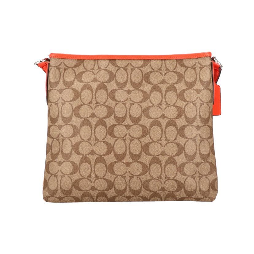 COACH PVC Signature Shoulder Bag F58297 D17** AB Rank 18 [Used] F58297 3