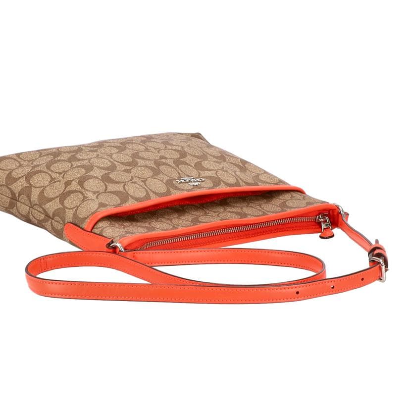 COACH PVC Signature Shoulder Bag F58297 D17** AB Rank 18 [Used] F58297 5