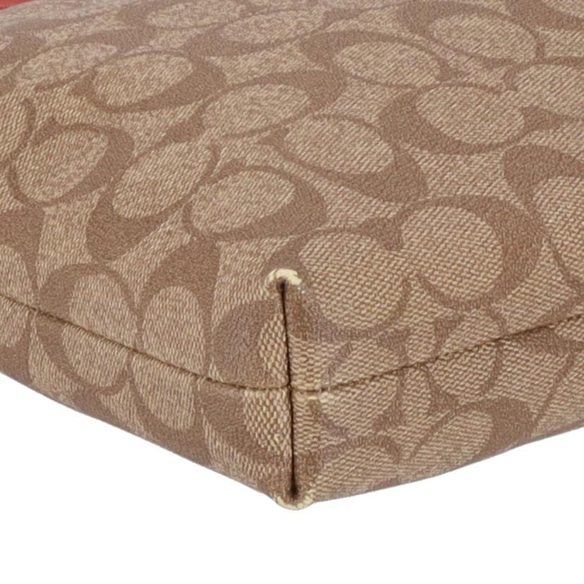 COACH PVC Signature Shoulder Bag F58297 D17** AB Rank 18 [Used] F58297 7