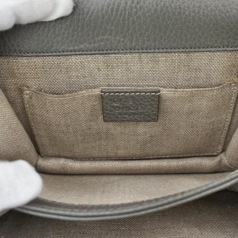 GUCCI Interlocking G Leather Chain Shoulder Bag 510304 525*** AB Rank 93Used 11