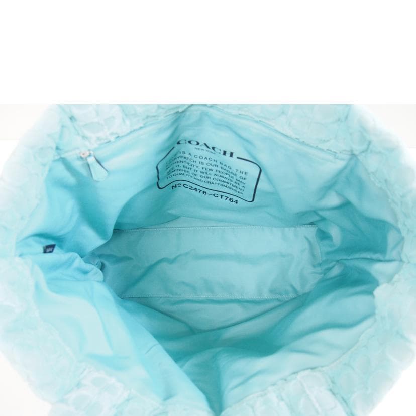 COACH Signature Terry Tote CT764 247* A Rank 71 [Used] CT764 6