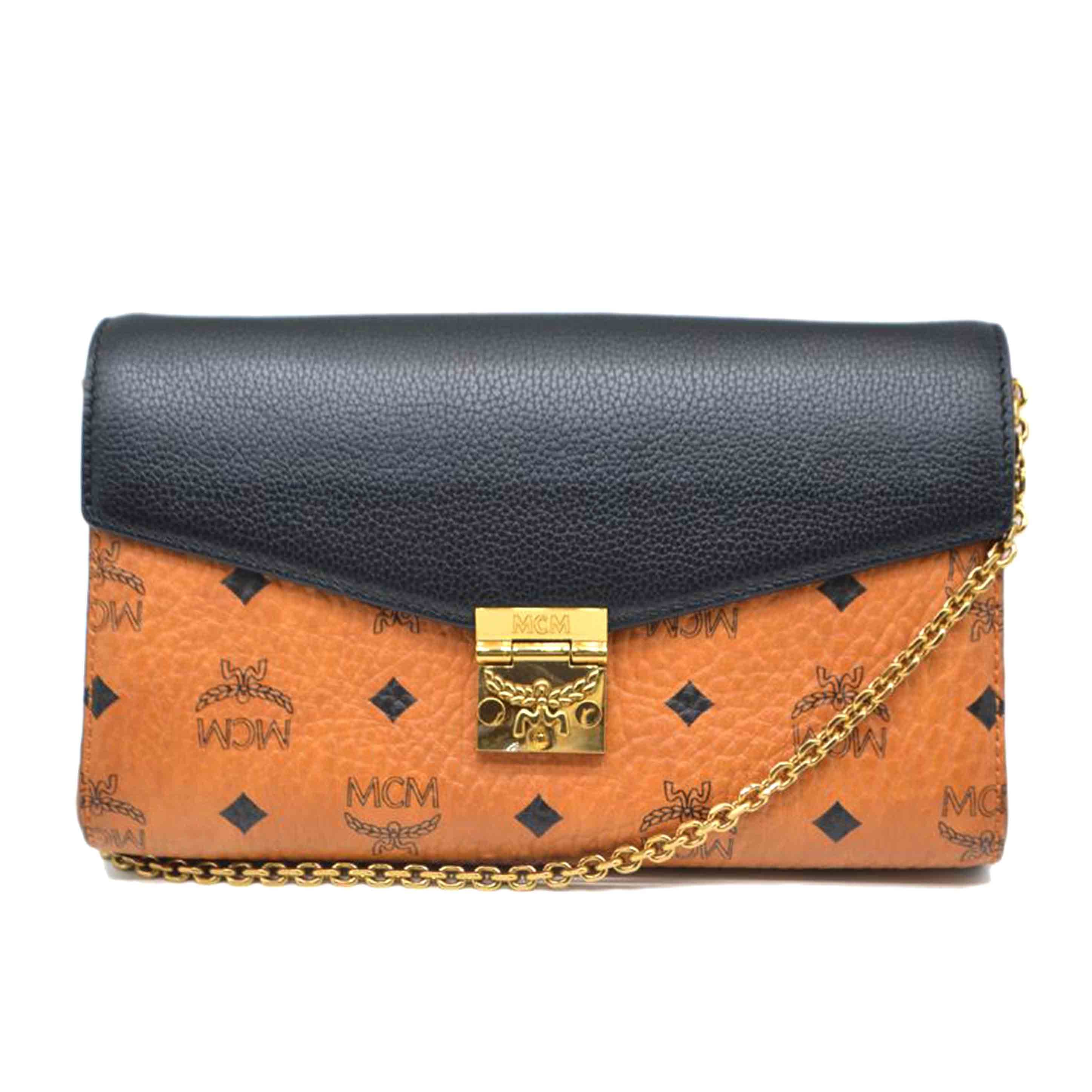 MCM Visetos Logo Gram Chain Shoulder Cognac MYZ8AME22BK001 043** S Rank 89 2