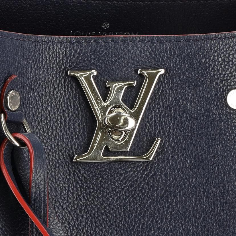 LOUIS VUITTON Louis Vuitton Lock Me Bucket Marine Blue M54681 DU2*** AB Rank 93 7