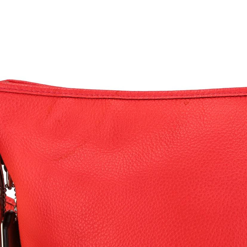 COACH Duffle Leather Shoulder Bag Neo Pink Orange Type A Grade 18 8