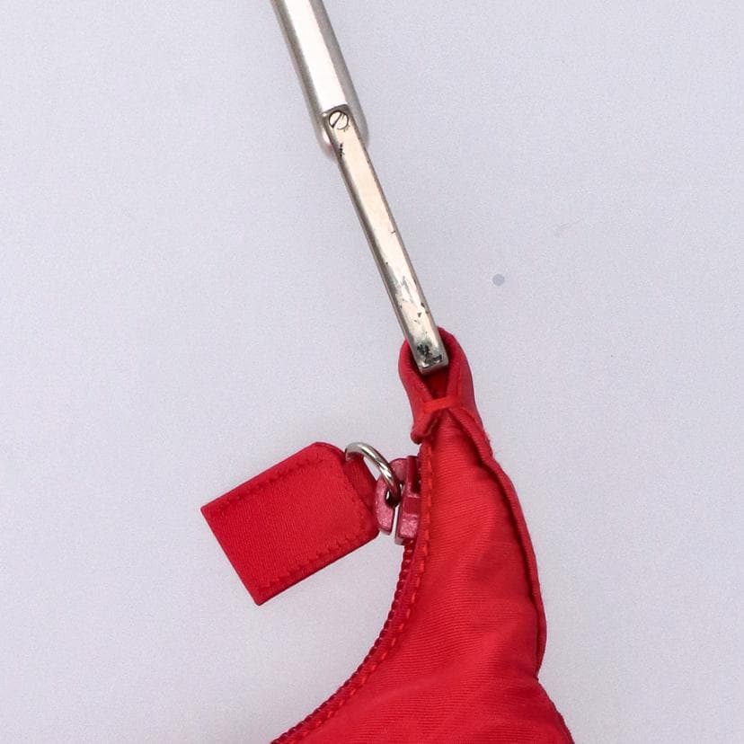PRADA Nylon One Shoulder Bag Red 135 AB Rank 18Used 135 7