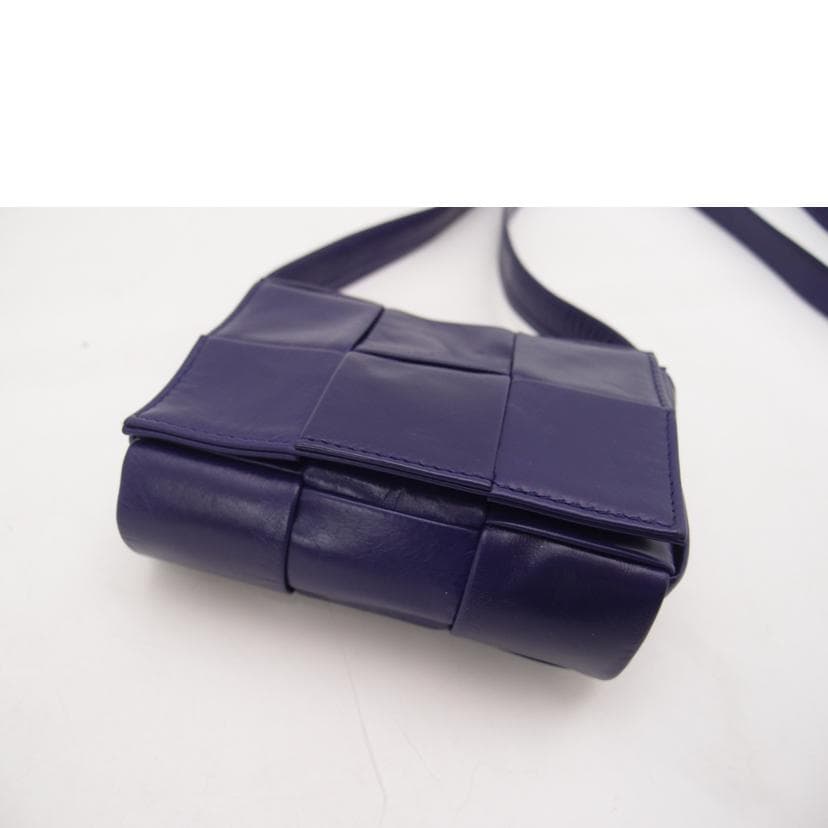 BOTTEGA VENETA Maxi Intrecciato Candy Cassette Shoulder Purple Rank A 69 [Used] 4