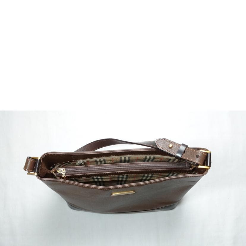 BURBERRY Leather One Shoulder Bag Rank B 52 [Used] 6